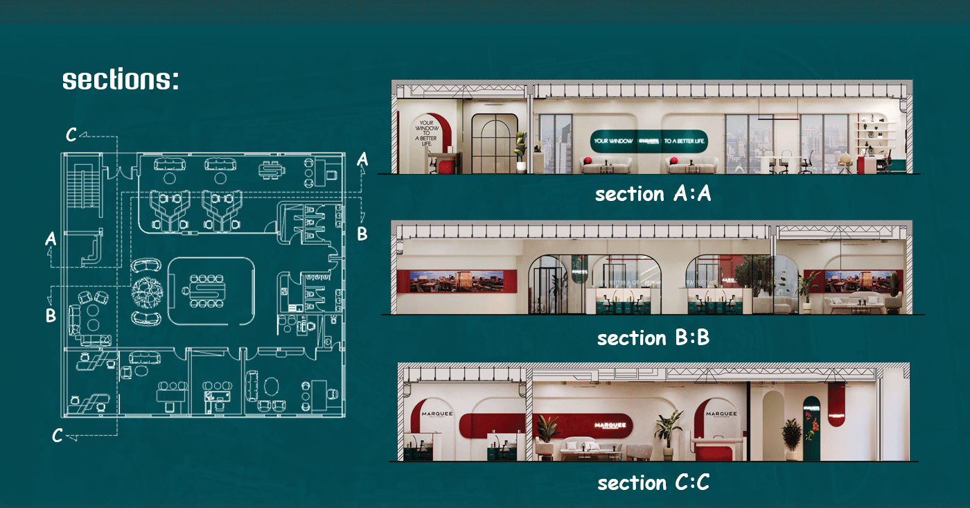 Administrative interior design "marquee company"-8