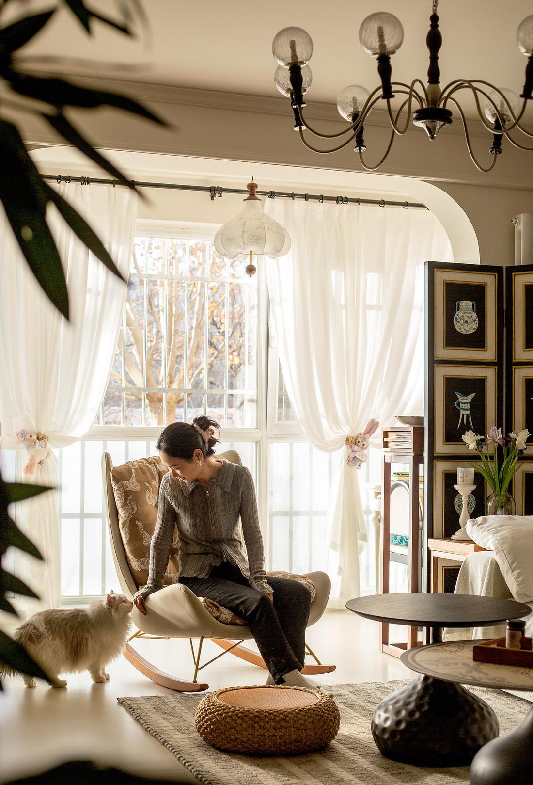 107平，两室两厅，两人两猫，复古而浪漫-21