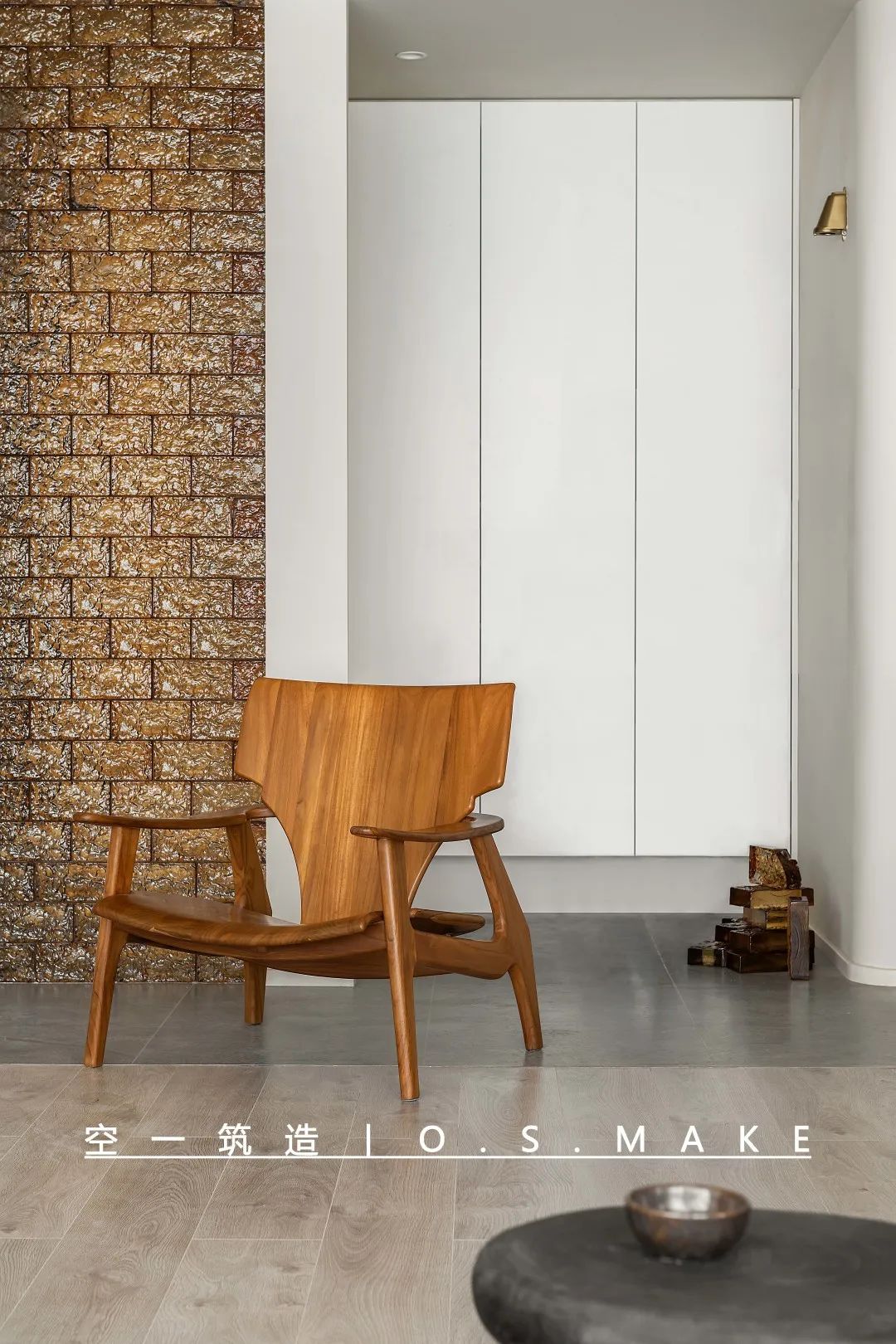 轻侘寂美学 · 重庆公园大道140平米三室一厅设计案例丨中国重庆丨空一筑造-34