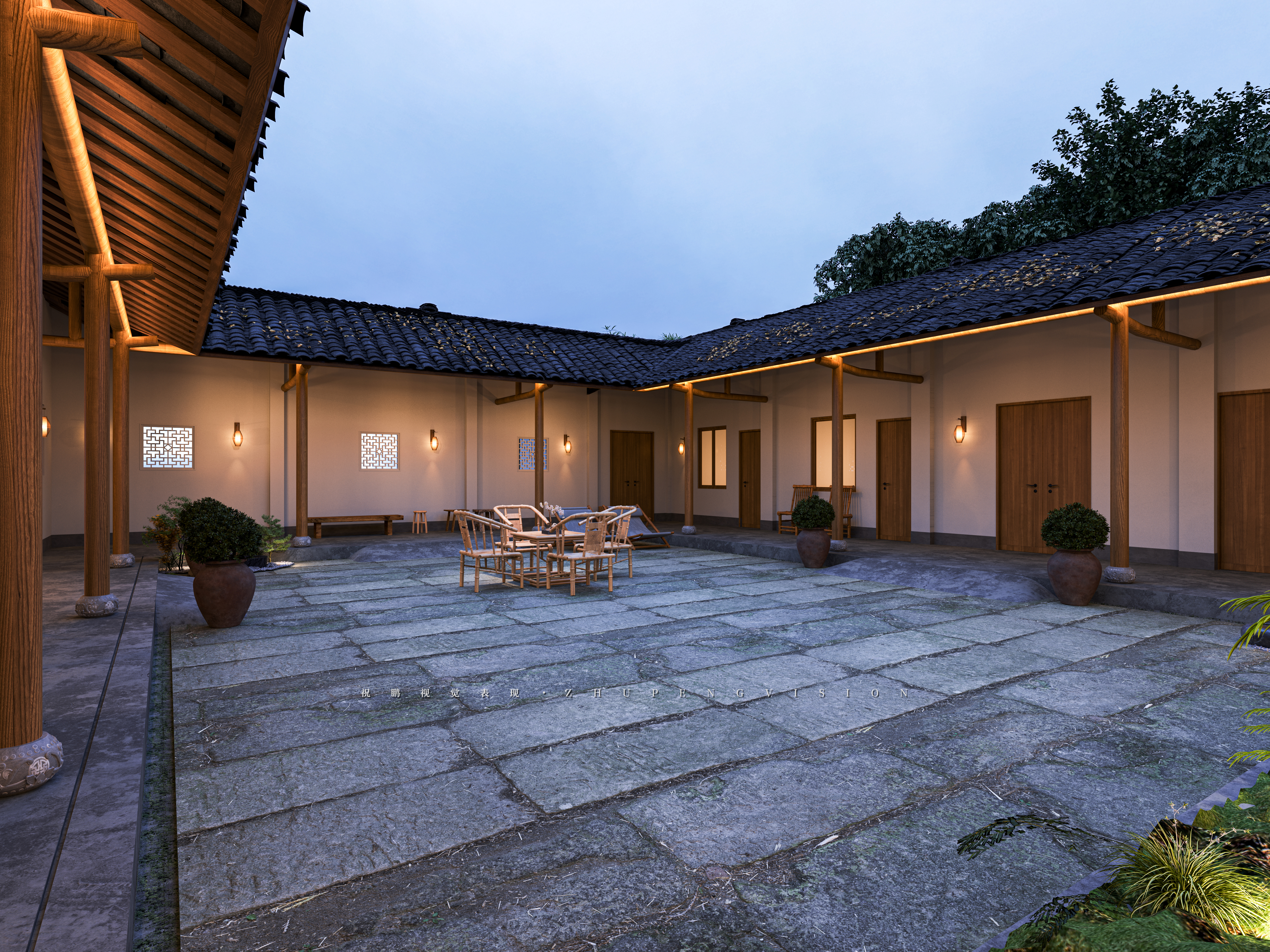 乡村小院丨武汉祝鹏视觉表现-3