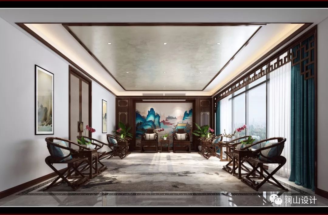澜山设计 | 泉会所,古雅大方的中式空间-31