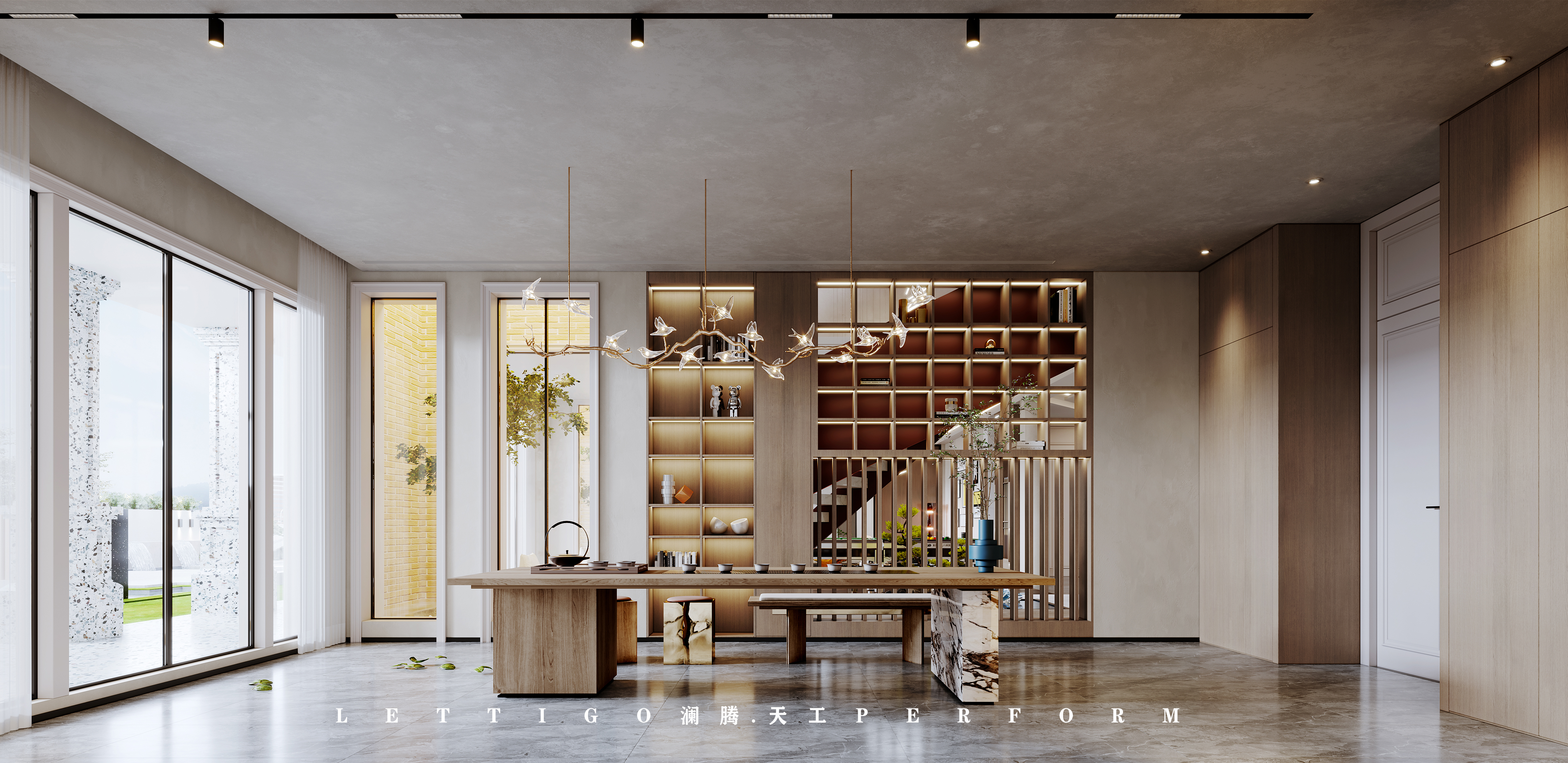 现代别墅|大宅设计|别墅设计|公共空间-15