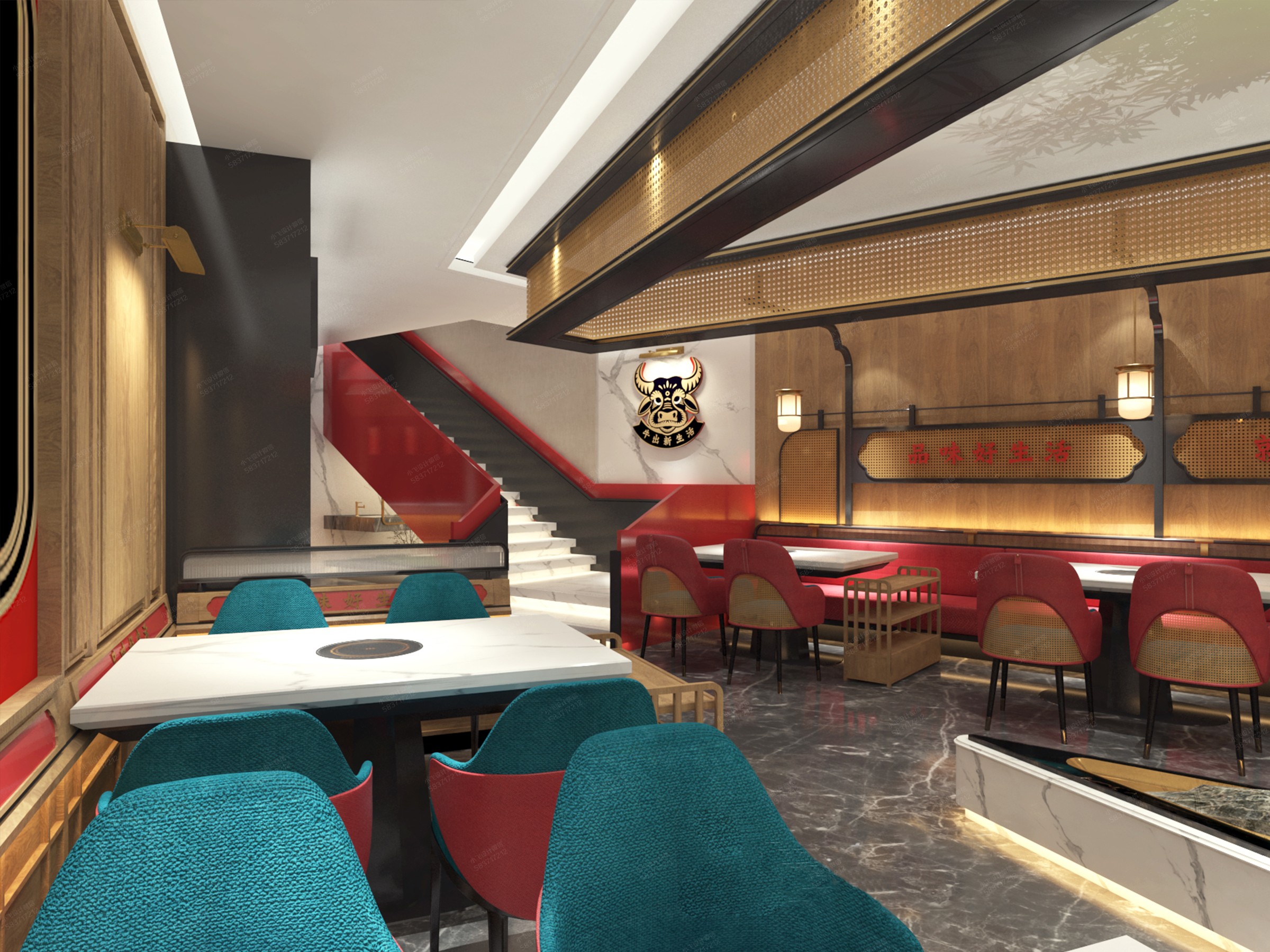 牛森活喷泉火锅丨中国太原丨六器设计-15