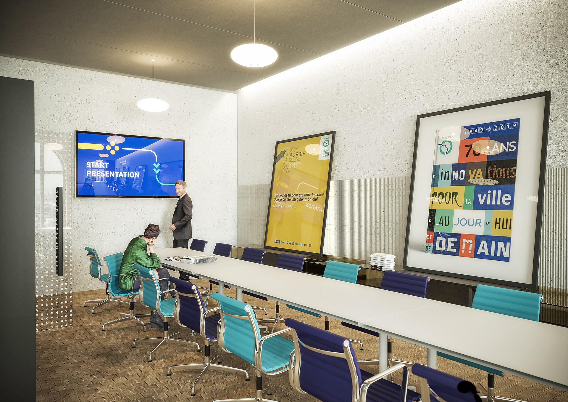 巴黎大众运输公司房地产 城市车站丨法国巴黎丨Yellow Window,4uatre-27