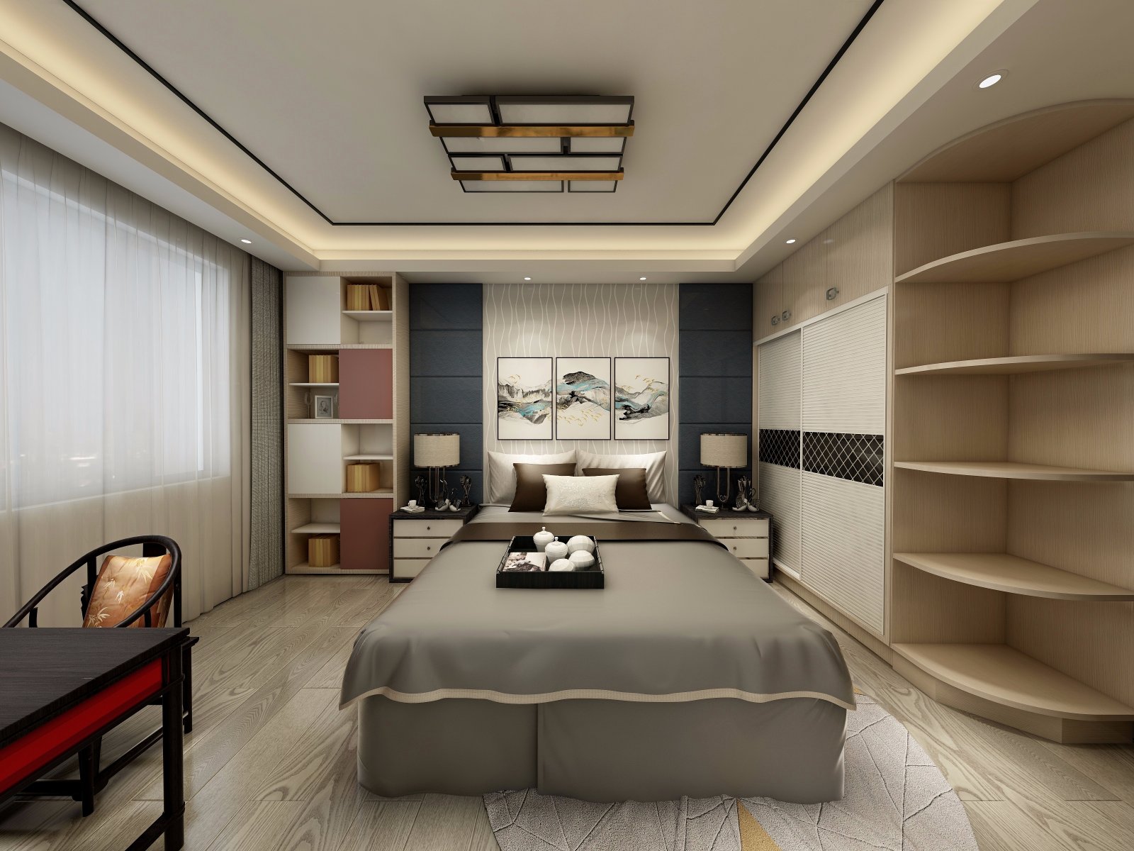 翠湖绿洲新中式空间-23