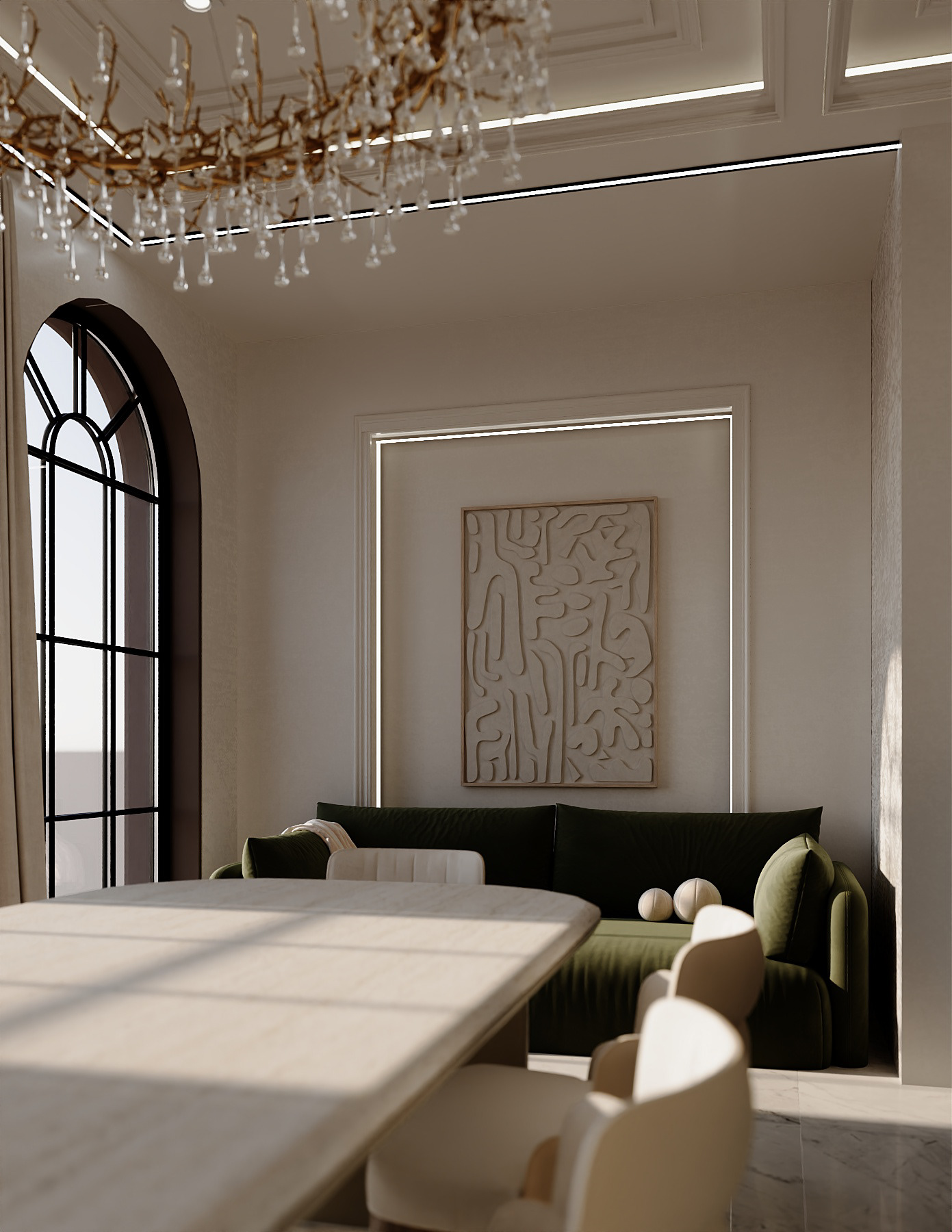 Living Room Design Neo Classic-4