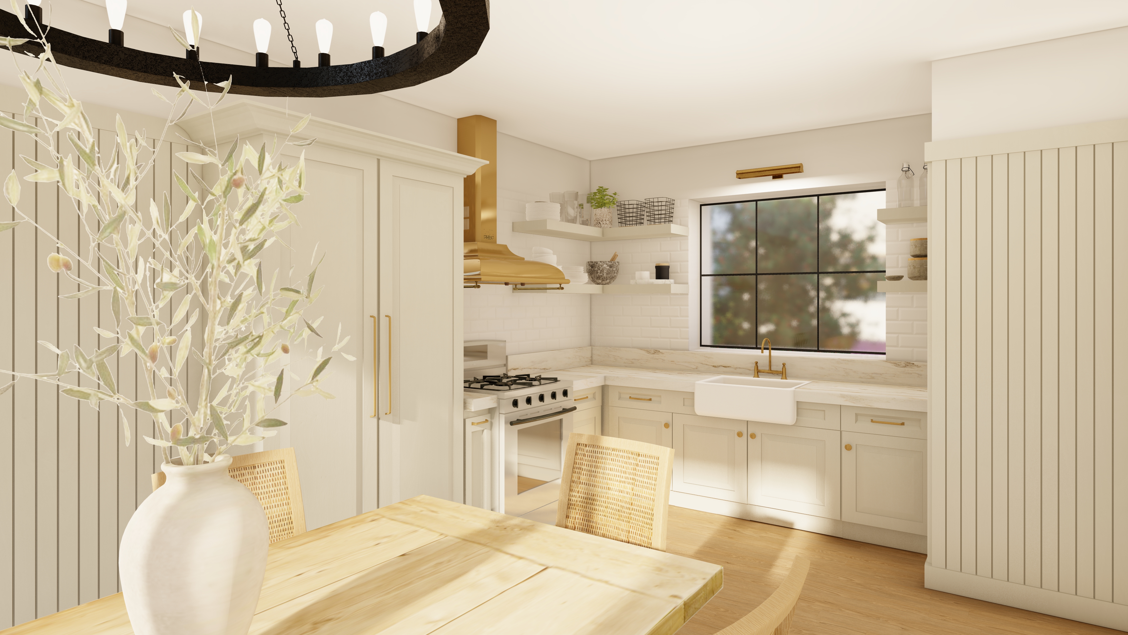 Ground Floor Design and 3D Rendering-12