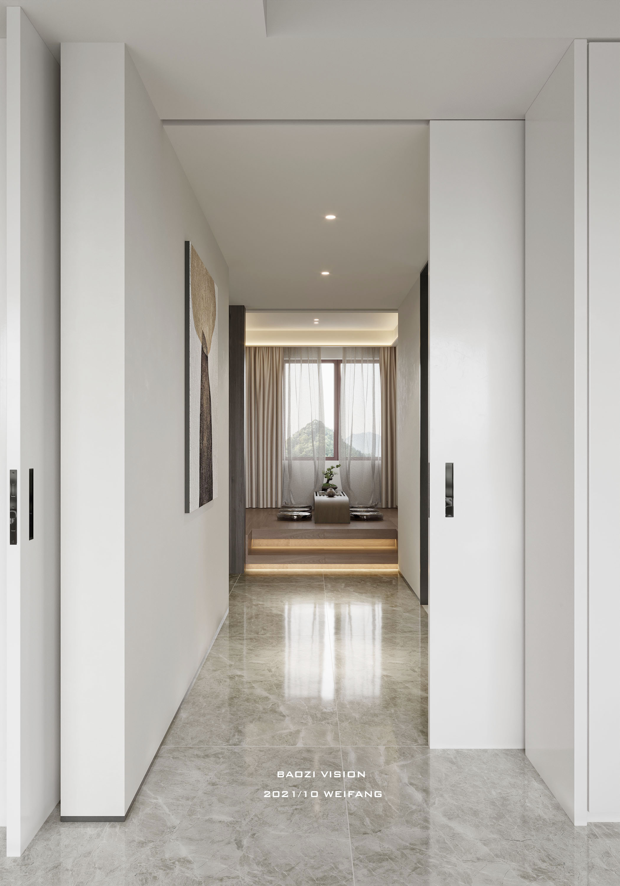 现代黑白灰家居一套-9