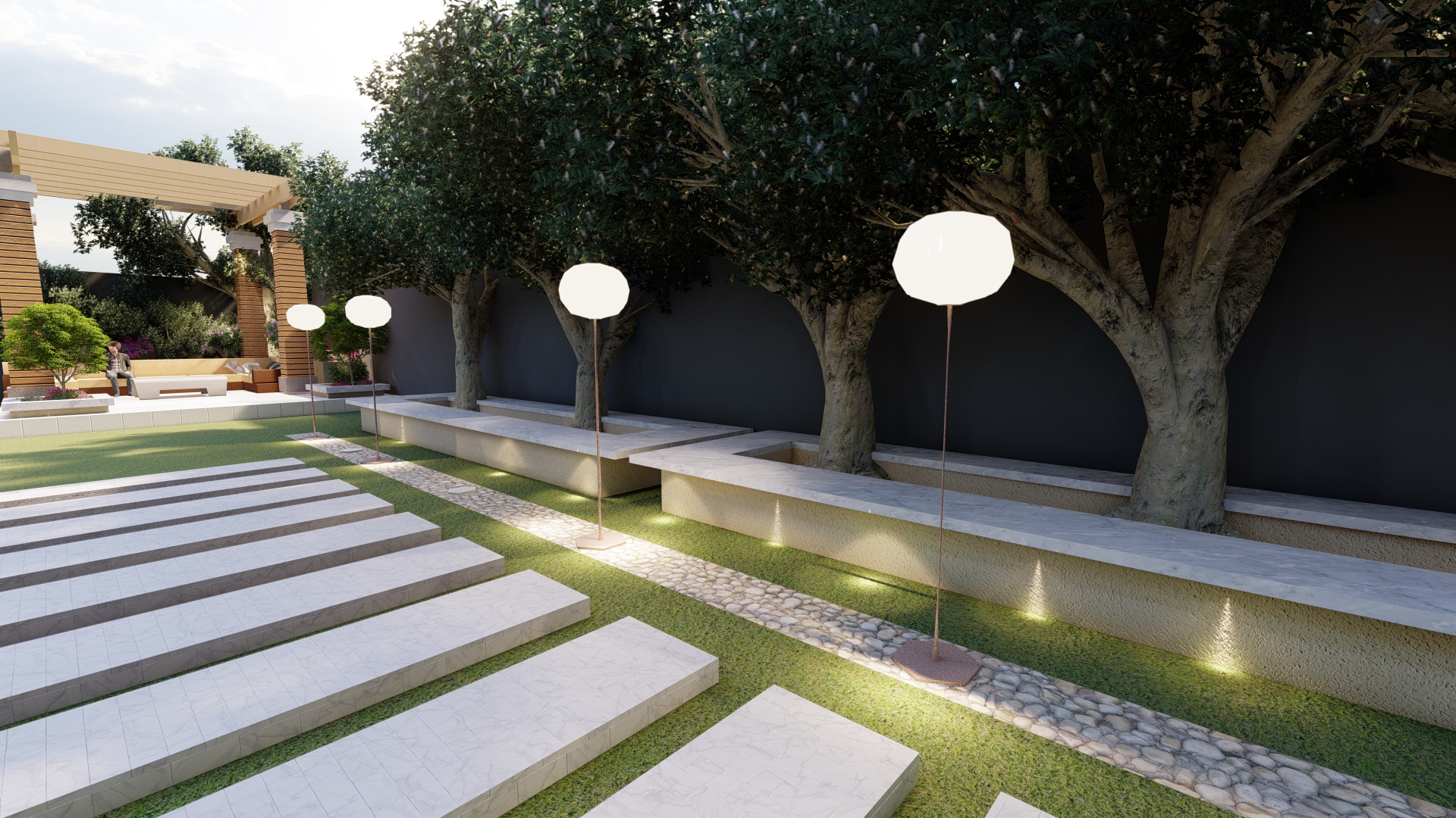 villa landscape in kingmarriout-5