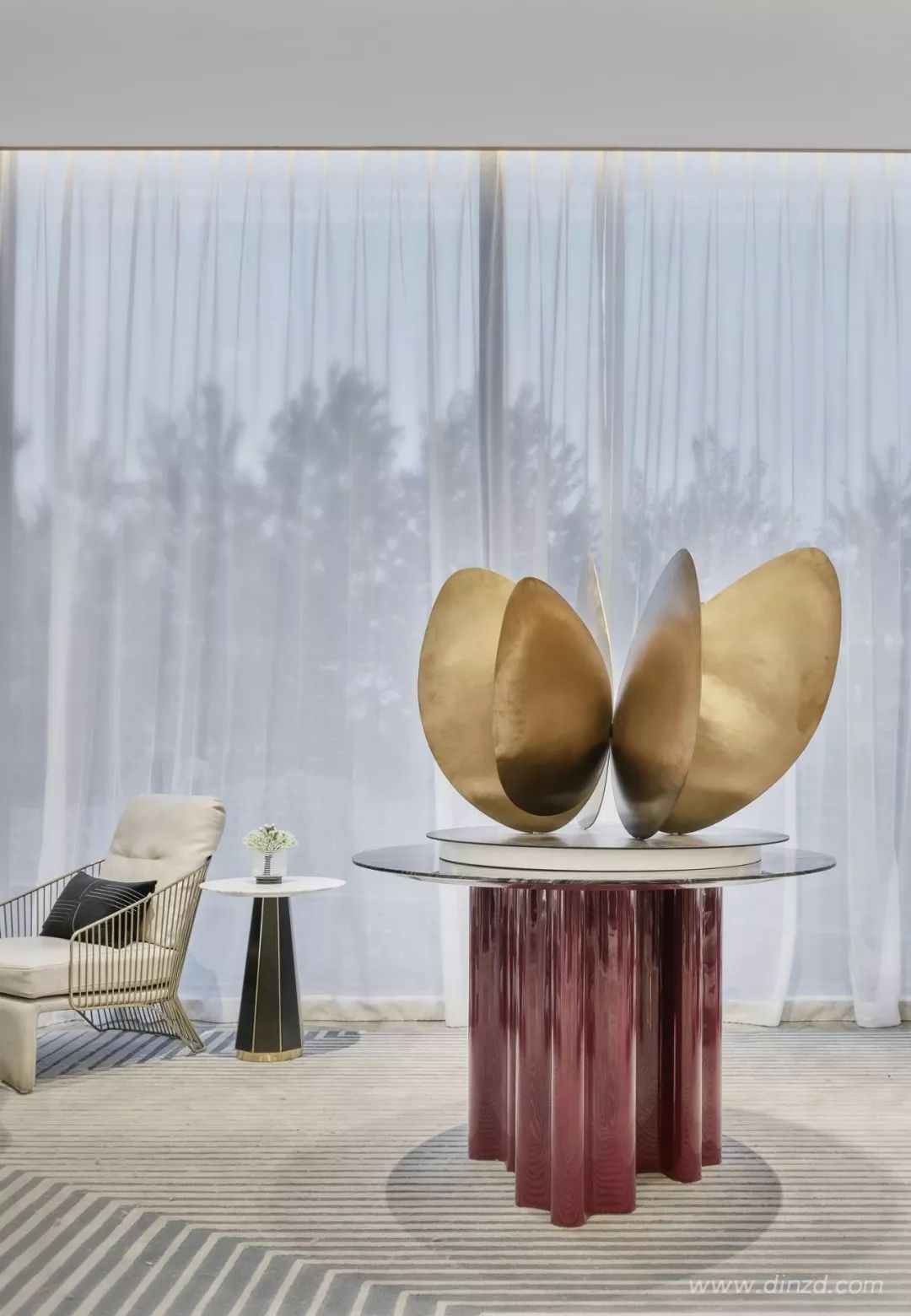 《云水谣》现代轻奢售楼处，融入自然元素，打造优雅空间-44