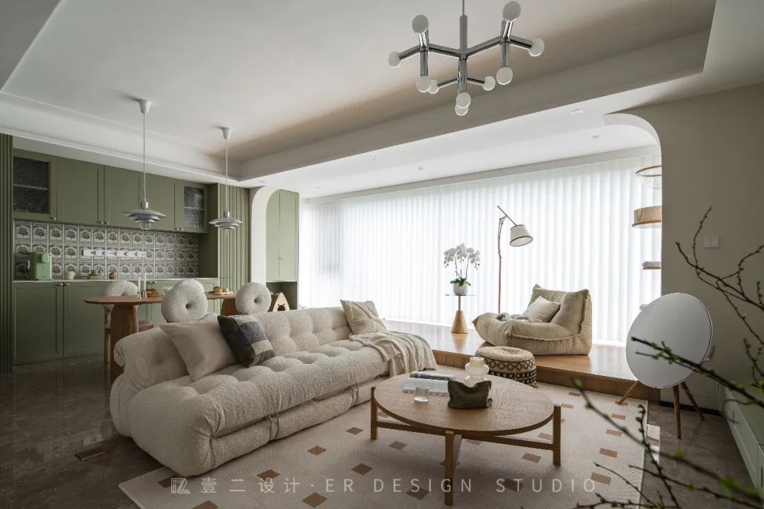 成都奥园云璟绿色混搭风格住宅丨中国成都丨壹二设计-14