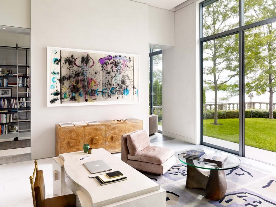 纽约湖畔现代别墅,艺术与自然完美融合-26