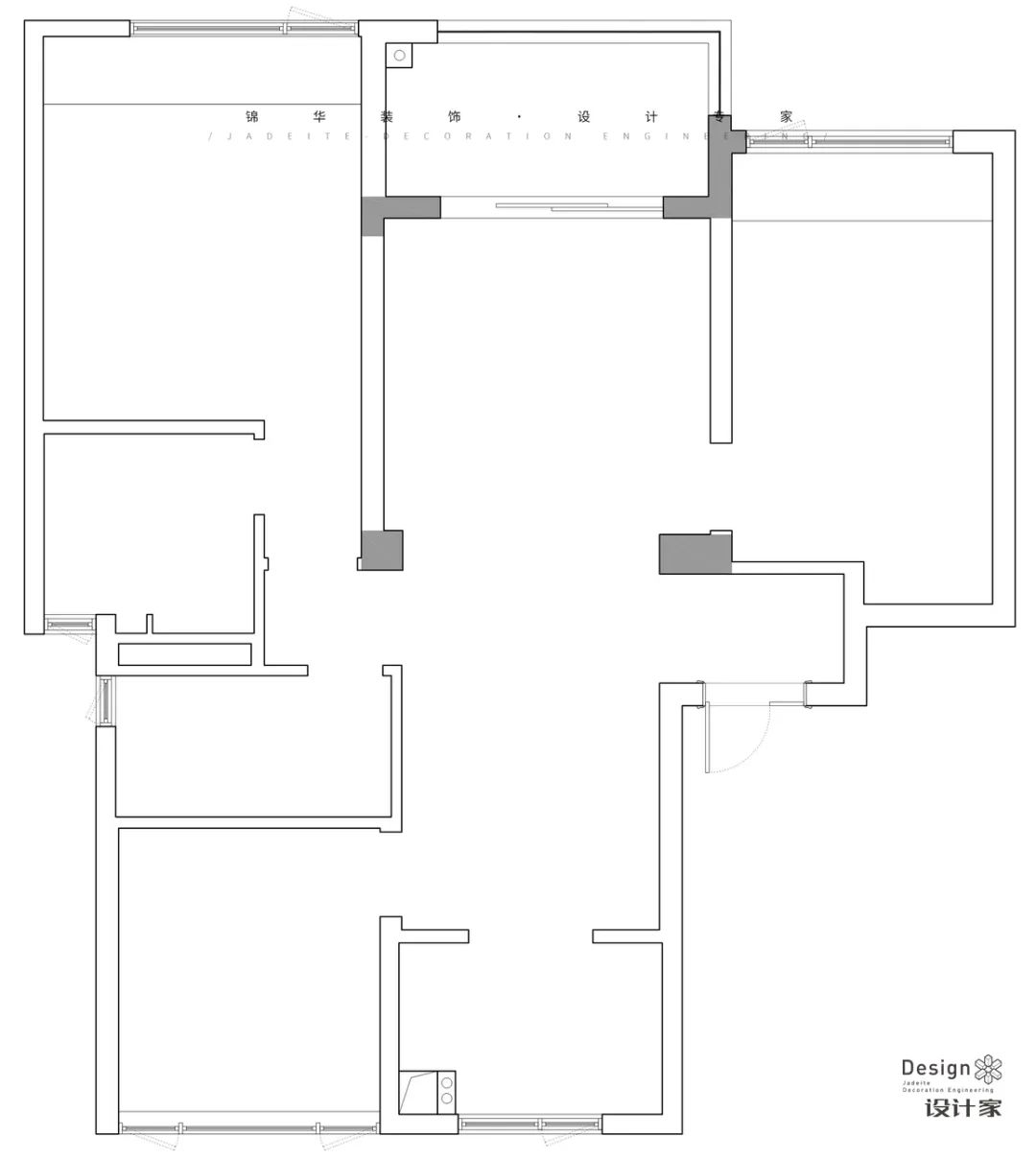 110㎡精装房改造丨锦华装饰-3