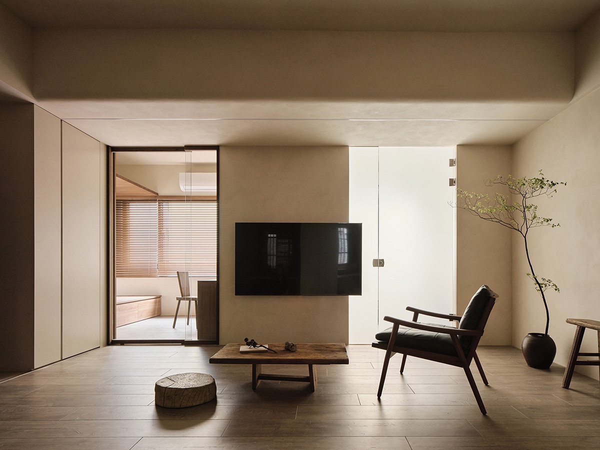 《物哀》· 台北 85 平微光侘寂古朴宅丨中国台北丨参拾柒号室内设计-0