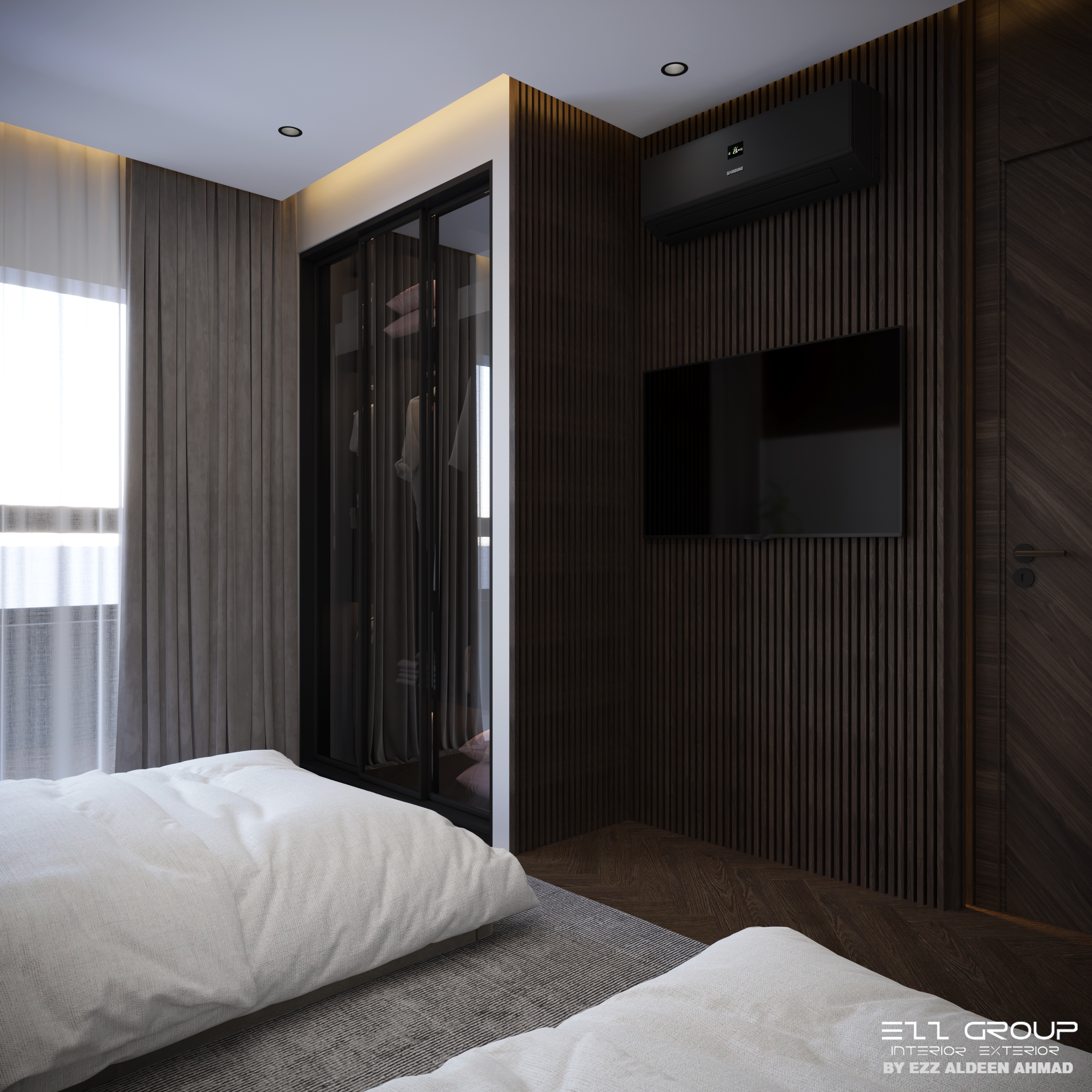 双人现代卧室-5