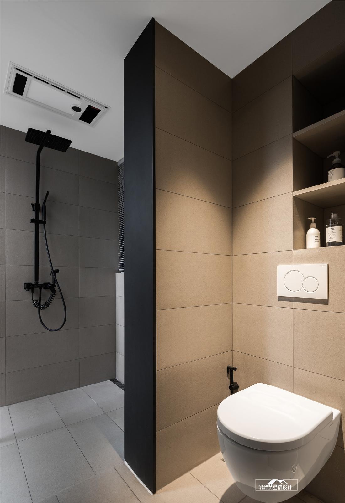 平层暖色调空间设计丨星瀚设计-40