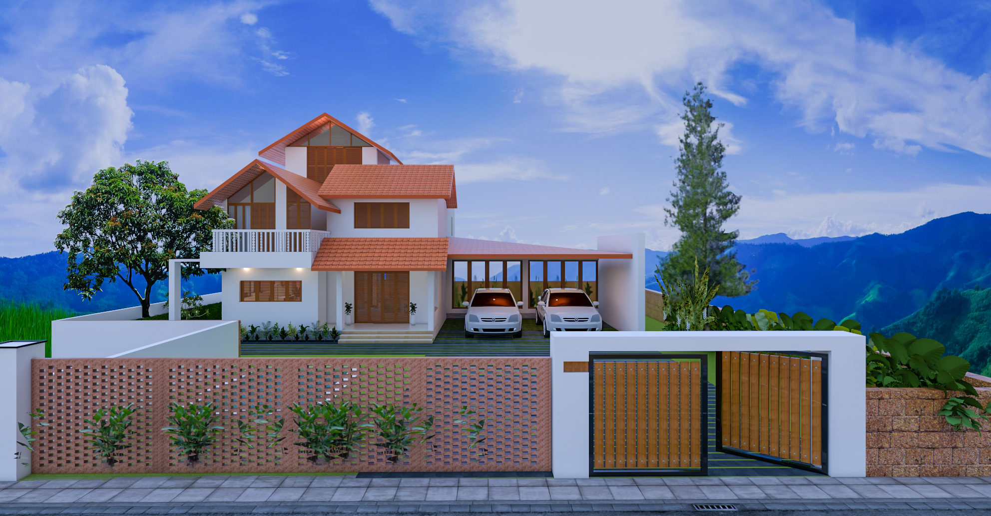 Twin Courtyard Farmhouse Residence | Kolhar-0