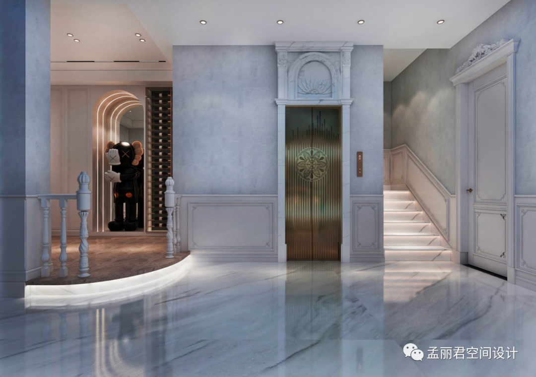 淄博绿城玫瑰园法式轻奢别墅设计丨中国淄博丨孟丽君空间设计-22