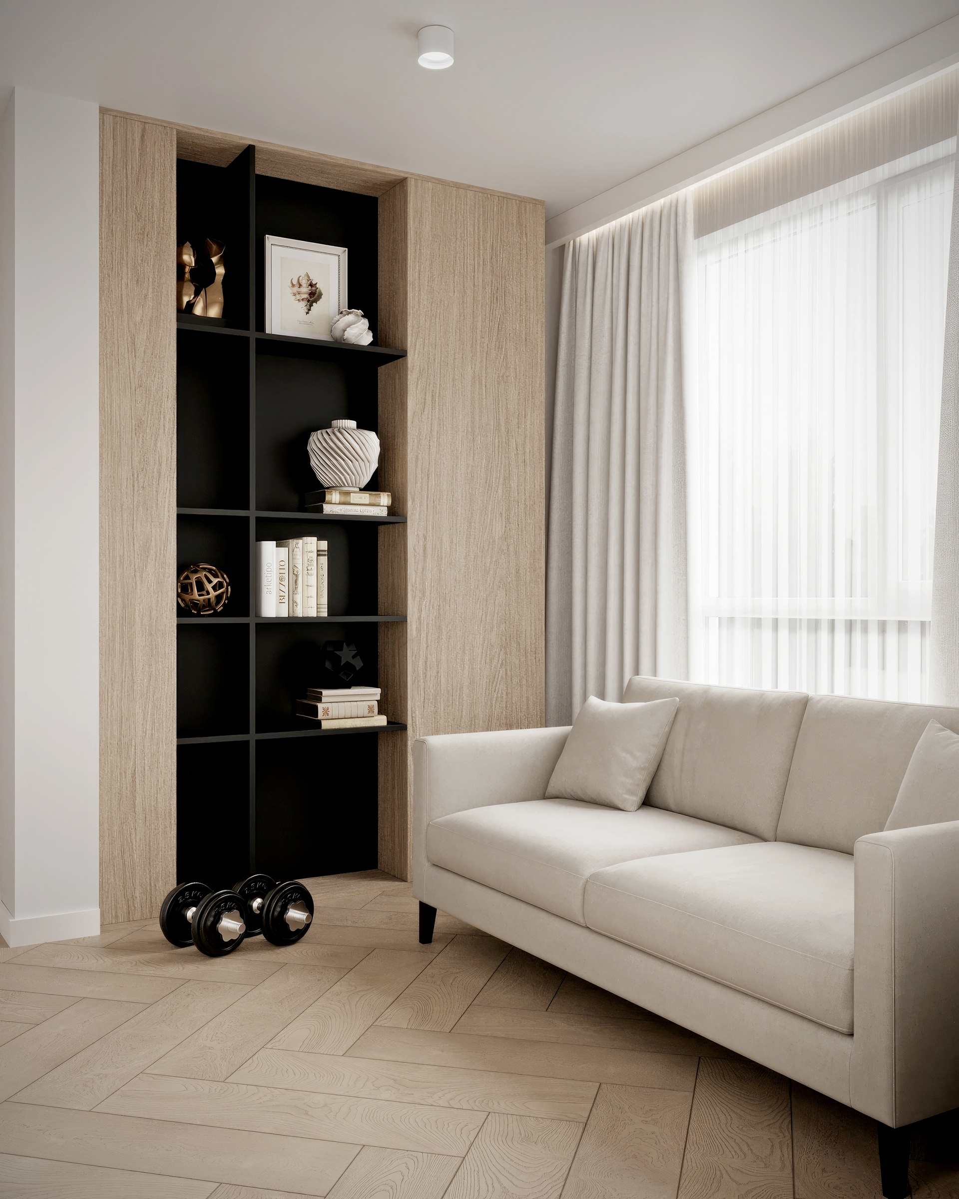 3D Visualization – Private House, 78 m² (Second Floor)-5