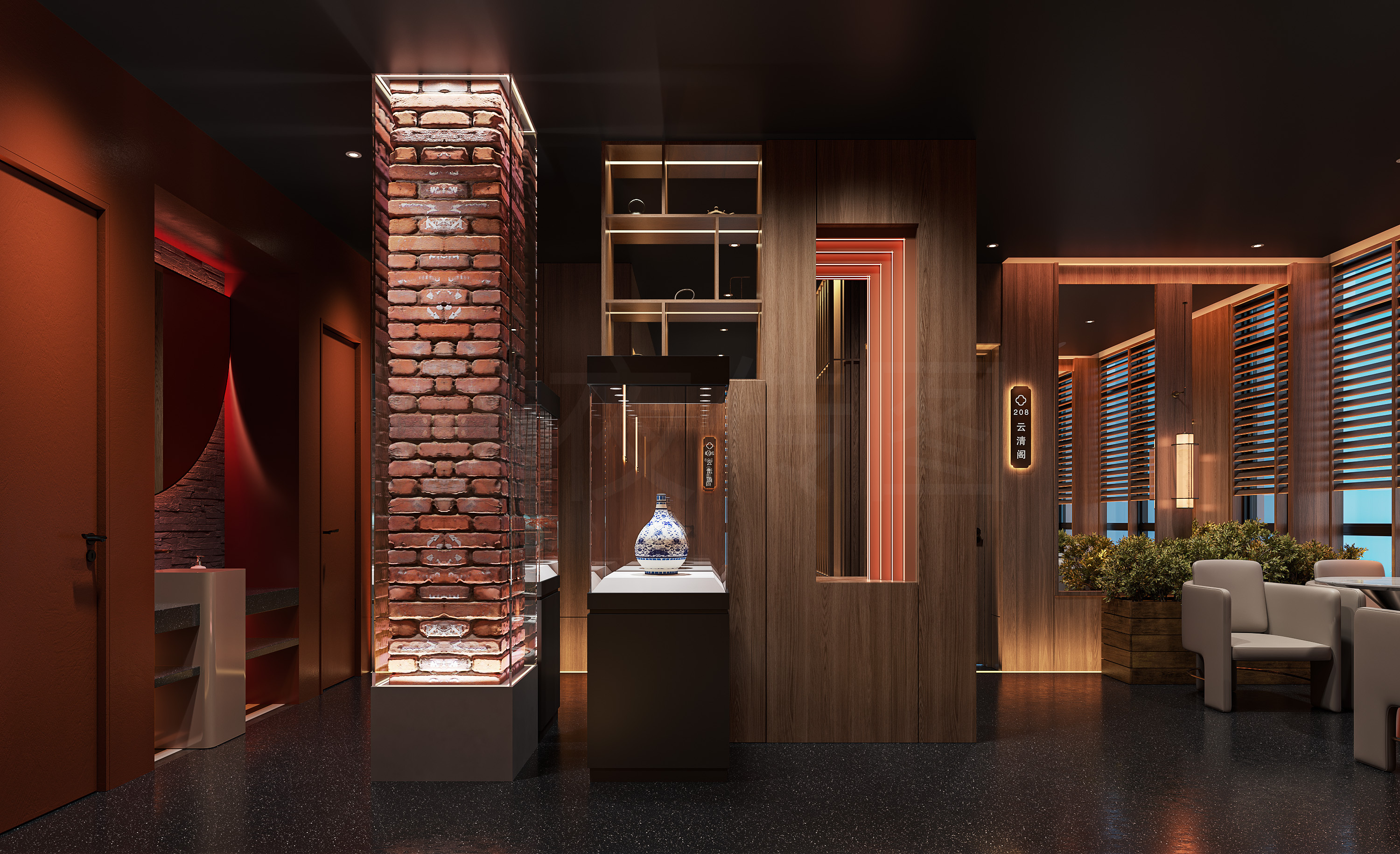 餐厅酒店  效果图-2