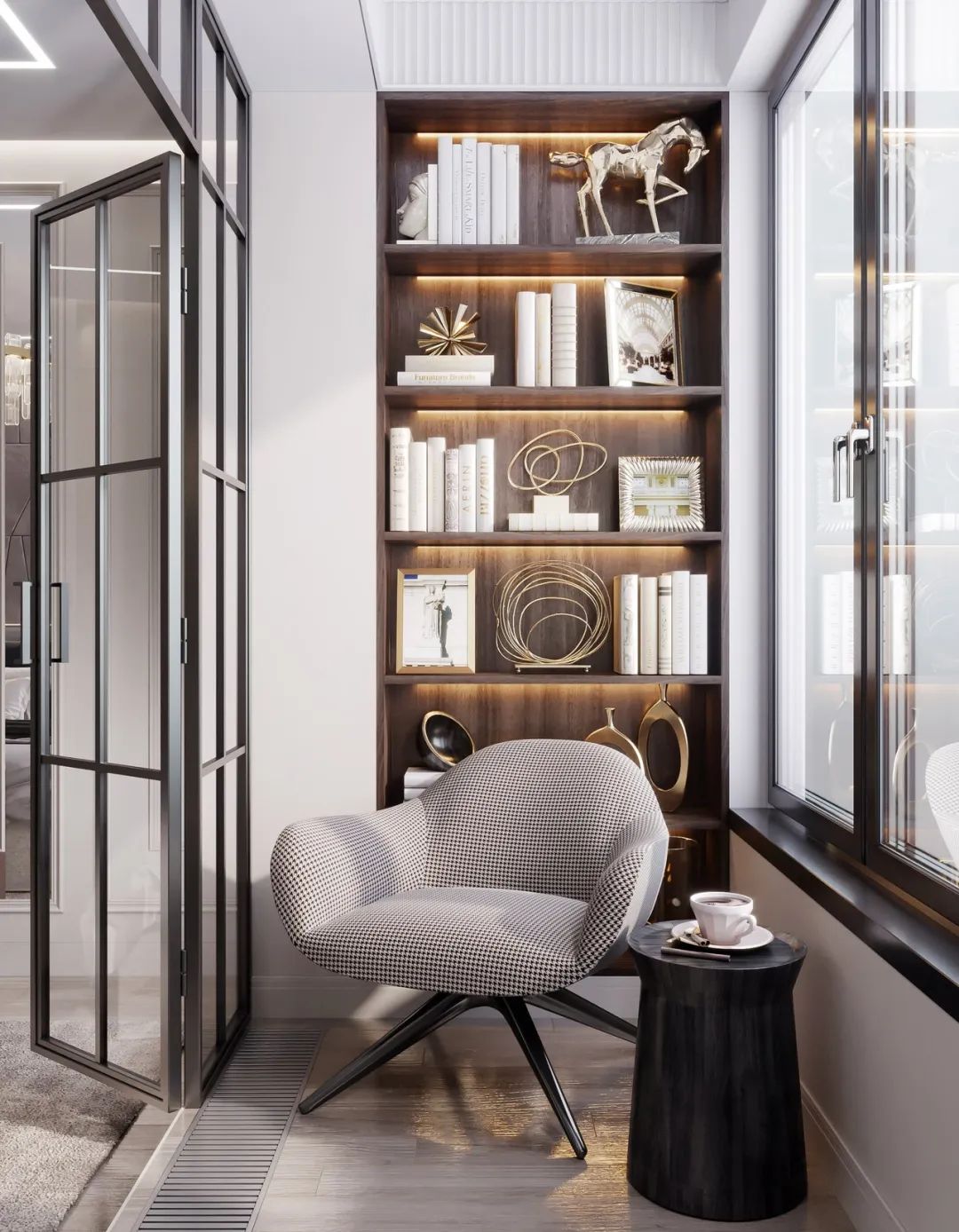 87㎡黄铜轻奢时尚家居丨Artis Interiors-40