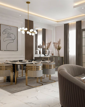 reception and dining room