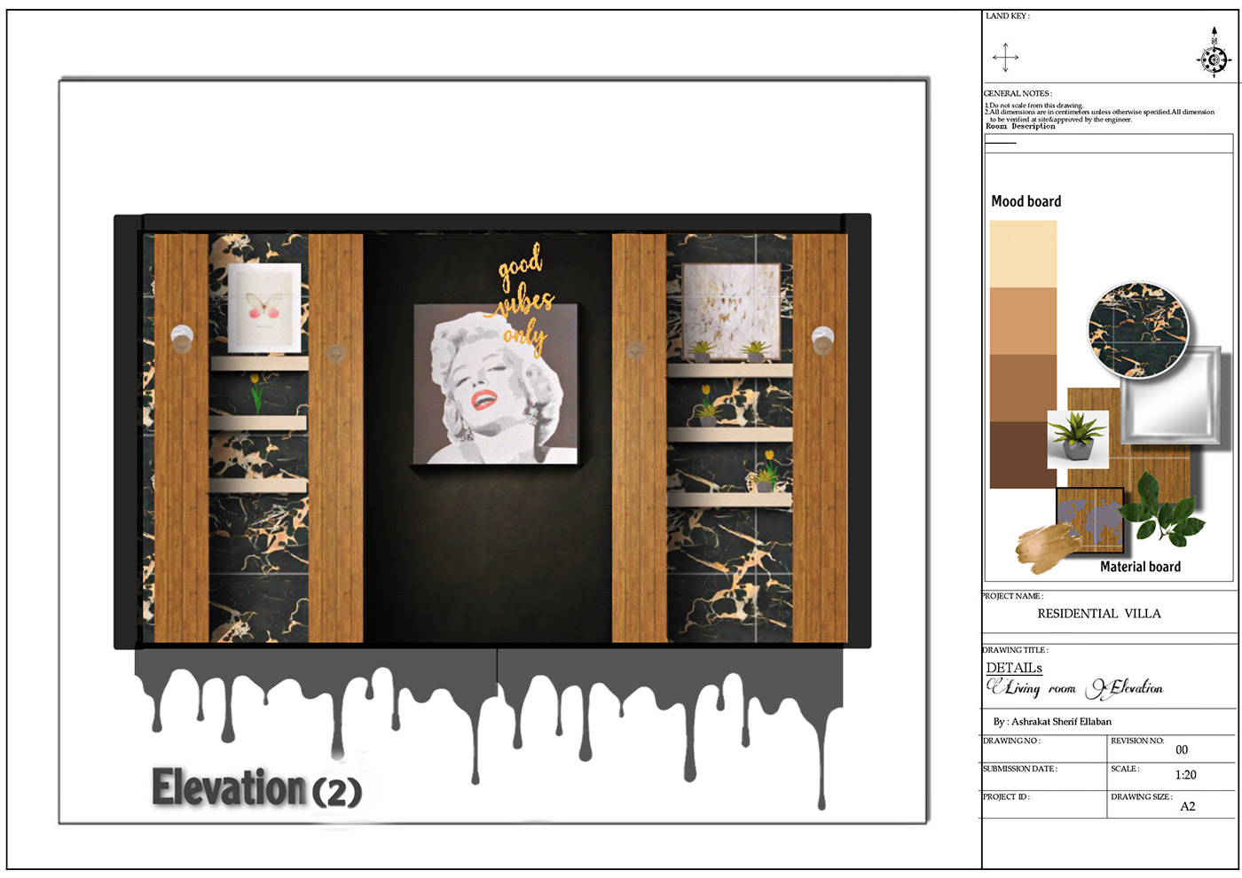 Living room with dinning side-2