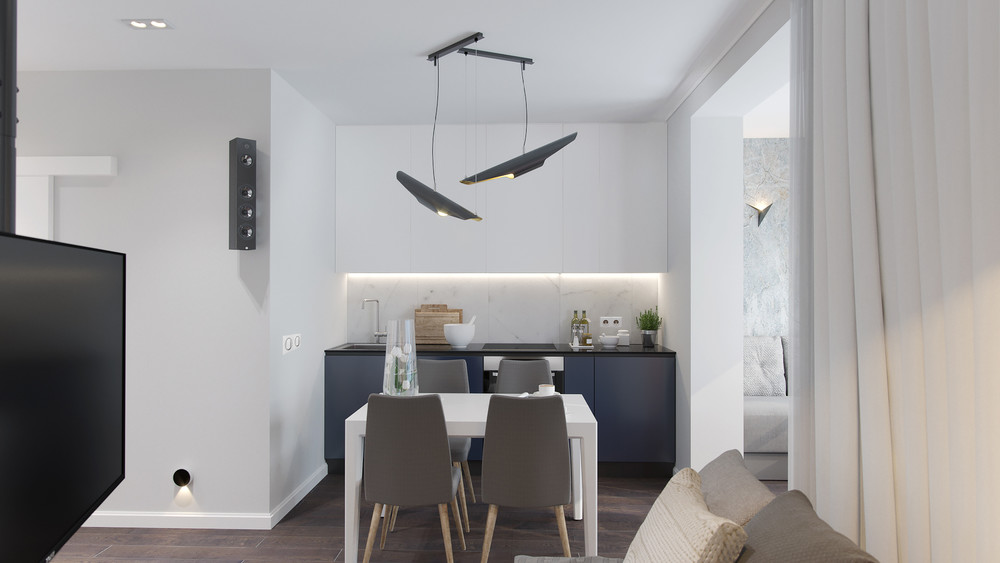 小型带阳台厨房设计项目-14