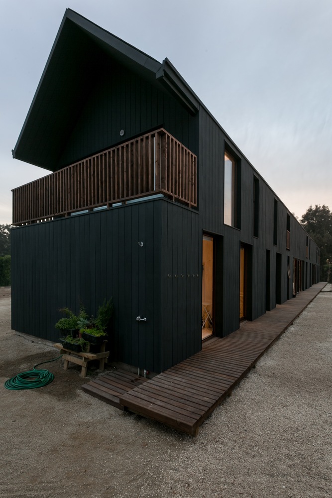 斜向模块化住宅 | 智利 Shotgun House-40