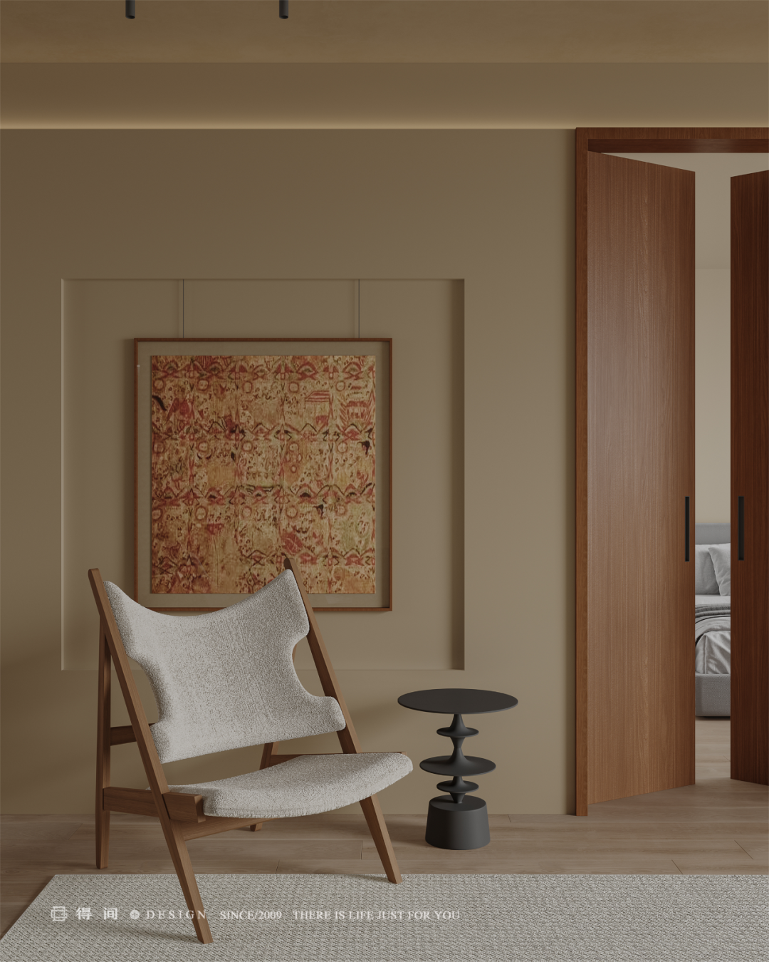 得间设计丨107㎡中古风二人世界，于平凡生活中拿捏住电影里的高级感-32