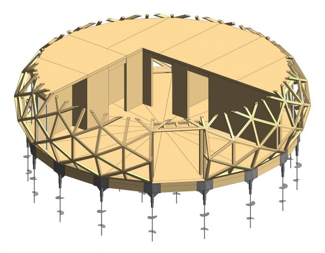 装配式模块化穹顶（Zome）建设项目丨美国亚利桑那-32