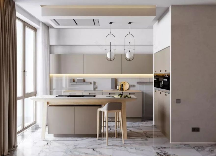 厨房颜值翻倍!橱柜颜色选择攻略-98