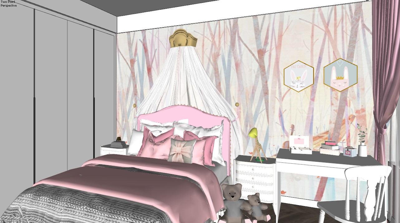 免费的Sketchup客厅模型-7