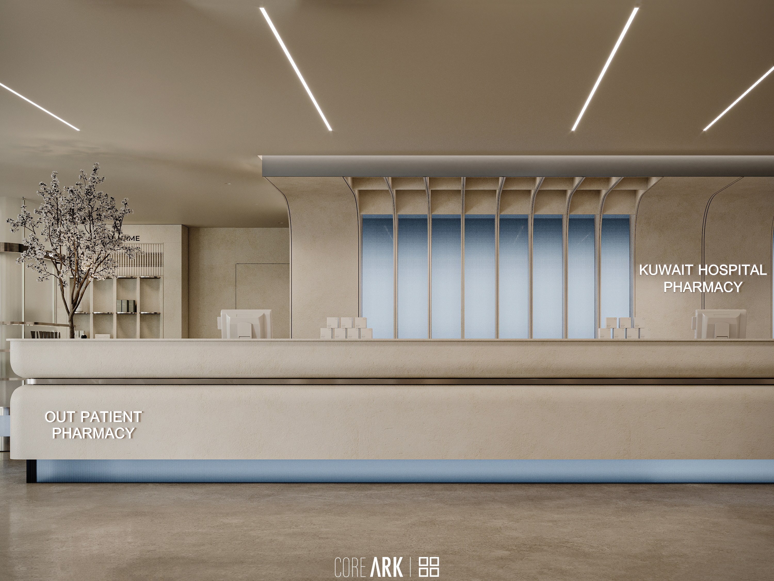 医院药房与咖啡馆设计及可视化-27