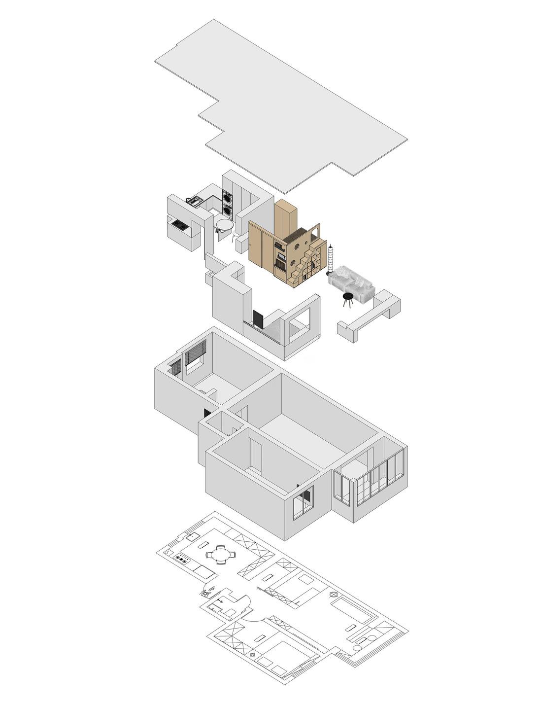 多功能“盒子”打造童趣三代同堂居所丨中国北京-16