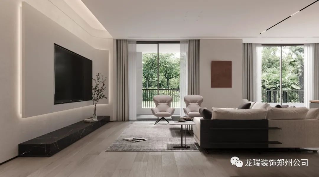 现代简约龙瑞设计丨中国郑州丨郑州龙瑞装饰工程有限公司-2