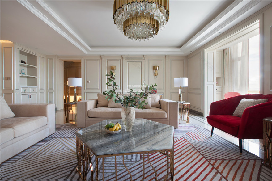 欢乐佳园装饰 · 280 大平层,优雅法式一点红-0