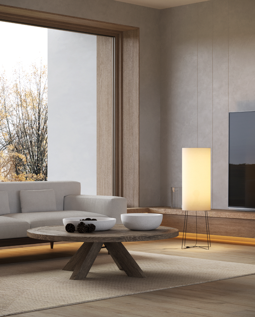 320㎡ 极简别墅 自然原木-9