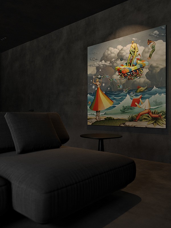 125㎡黑色系住宅设计 超酷！-5