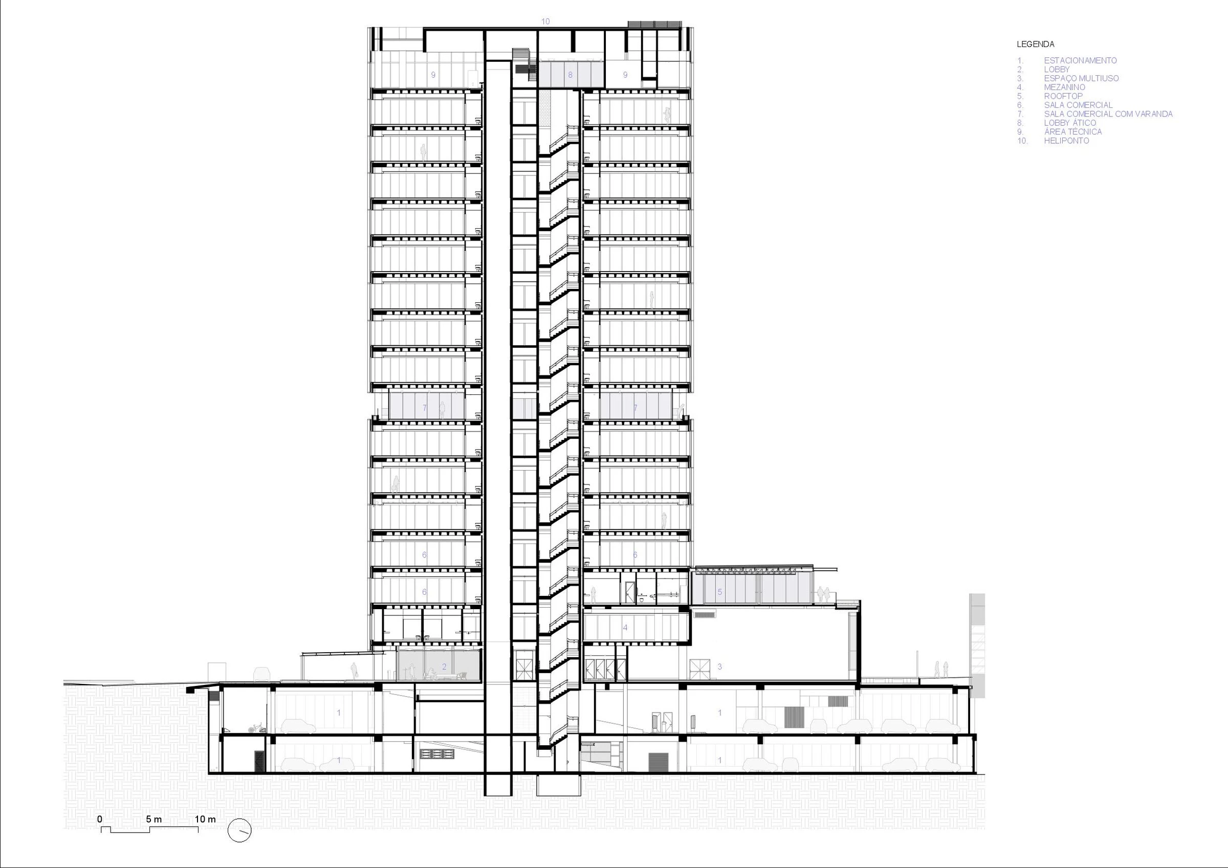 Sky Galleria 商业办公与服务大楼丨巴西丨ACIA Arquitetos-79