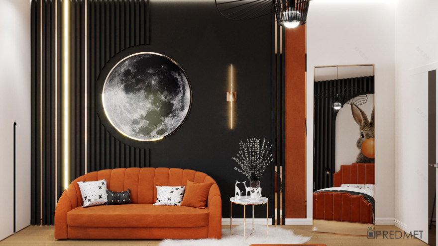 私人住宅二楼设计丨白俄罗斯明斯克-1