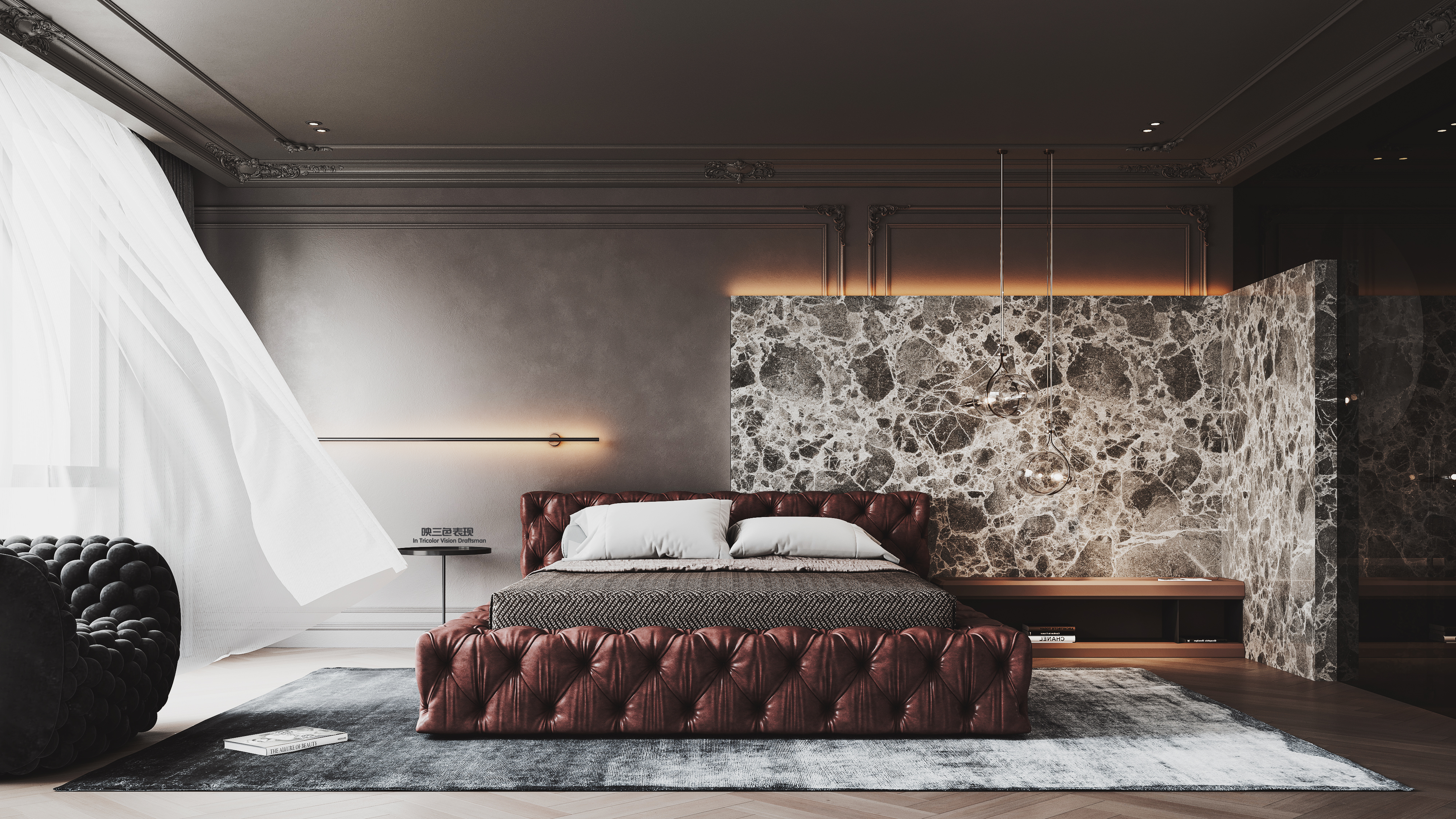 鲜艳三层时尚别墅设计丨M&F 团队-26