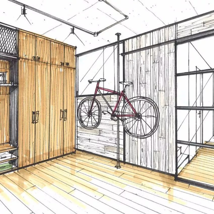 东京 83㎡阳光原木系三口之家，工业复古风中打造亲子互动空间-14