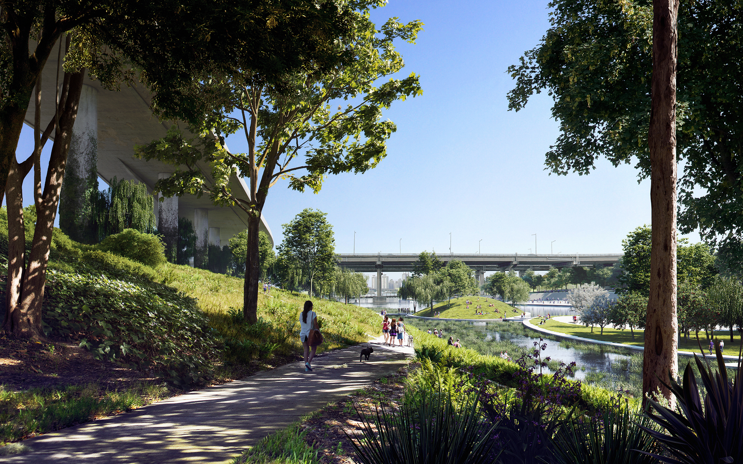 首尔踏步石滨水景观丨韩国首尔-17