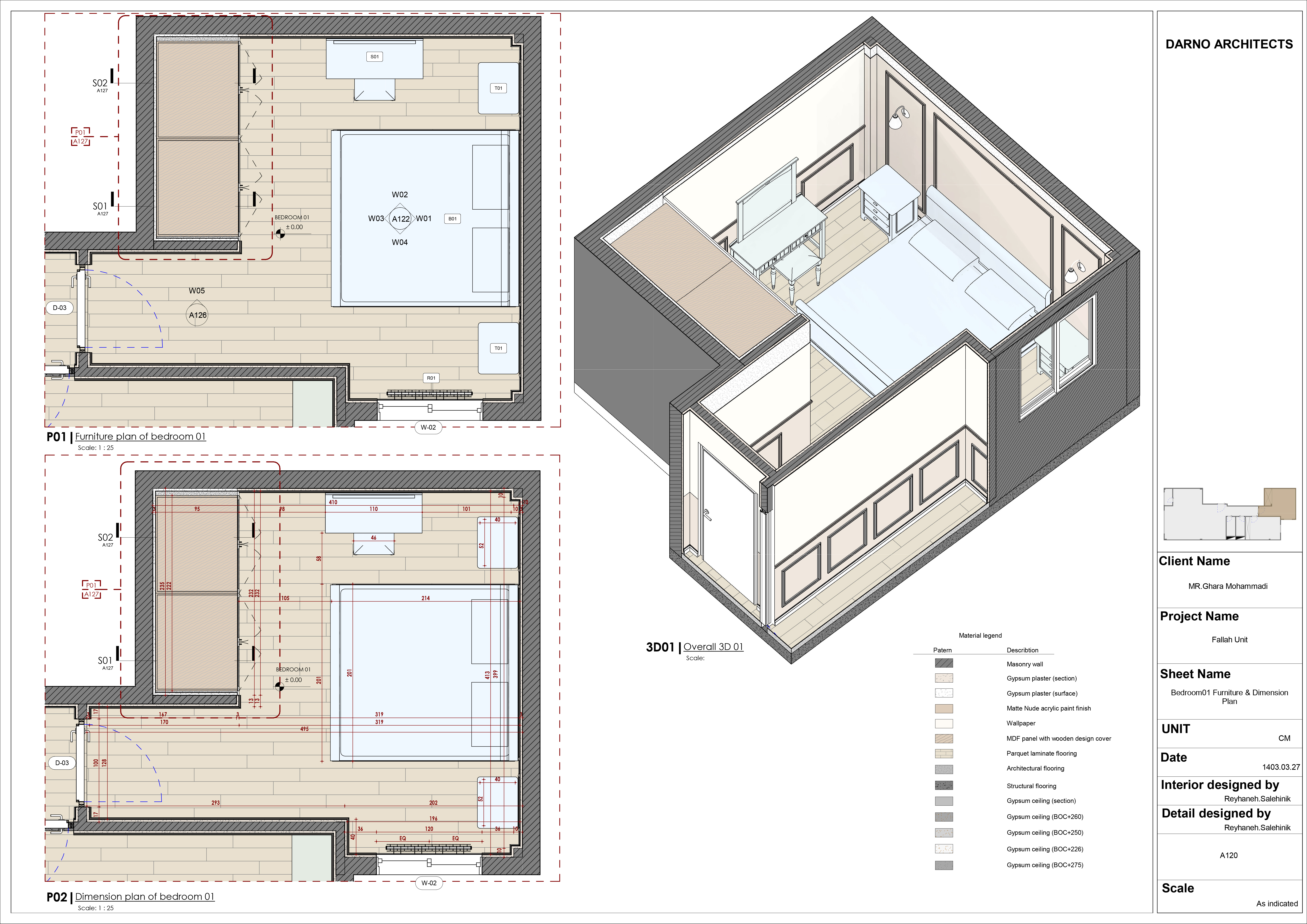 Bedroom Interior Shop Drawings-1