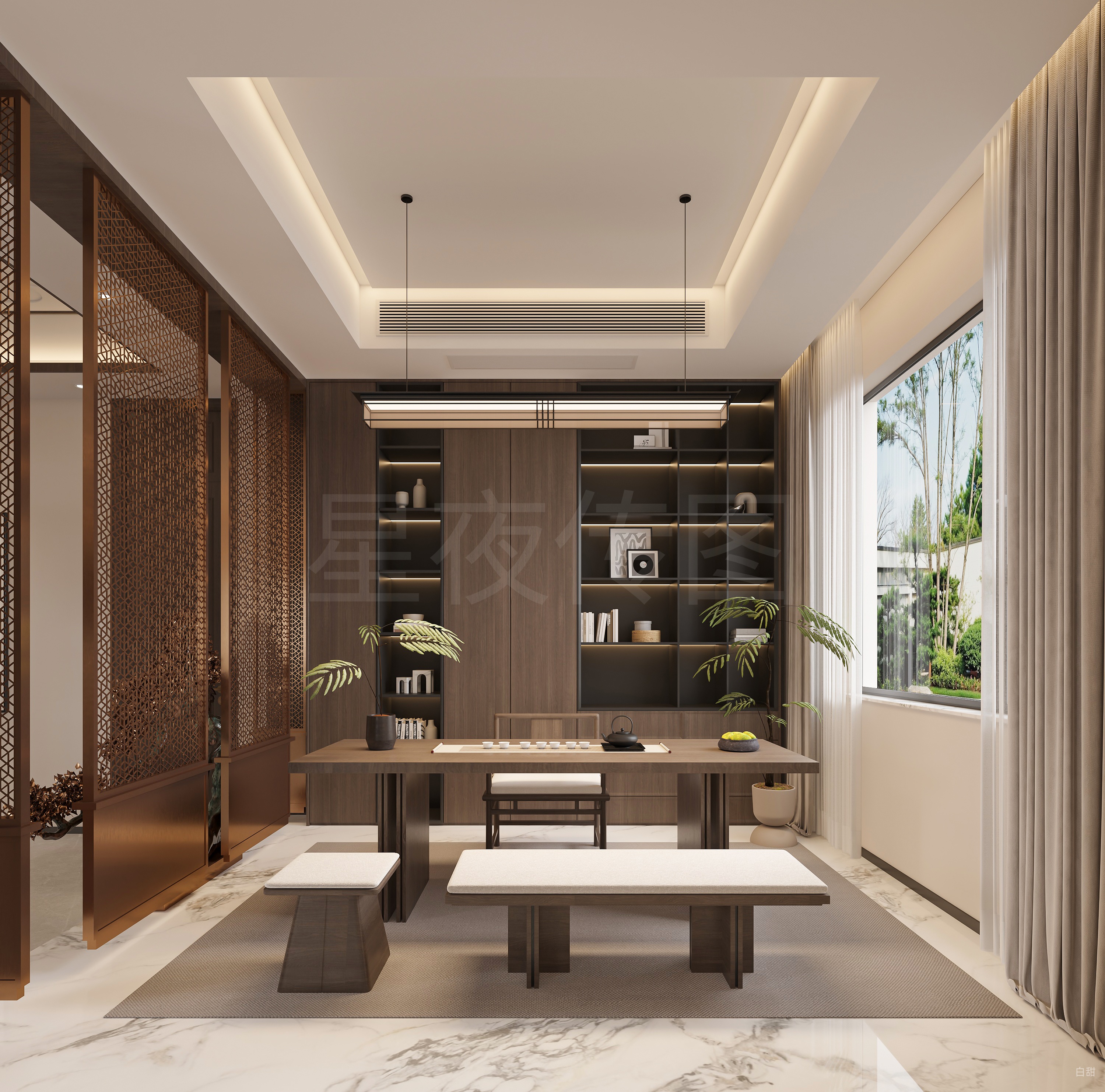 新中式设计:以简素之形，筑东方雅静-5