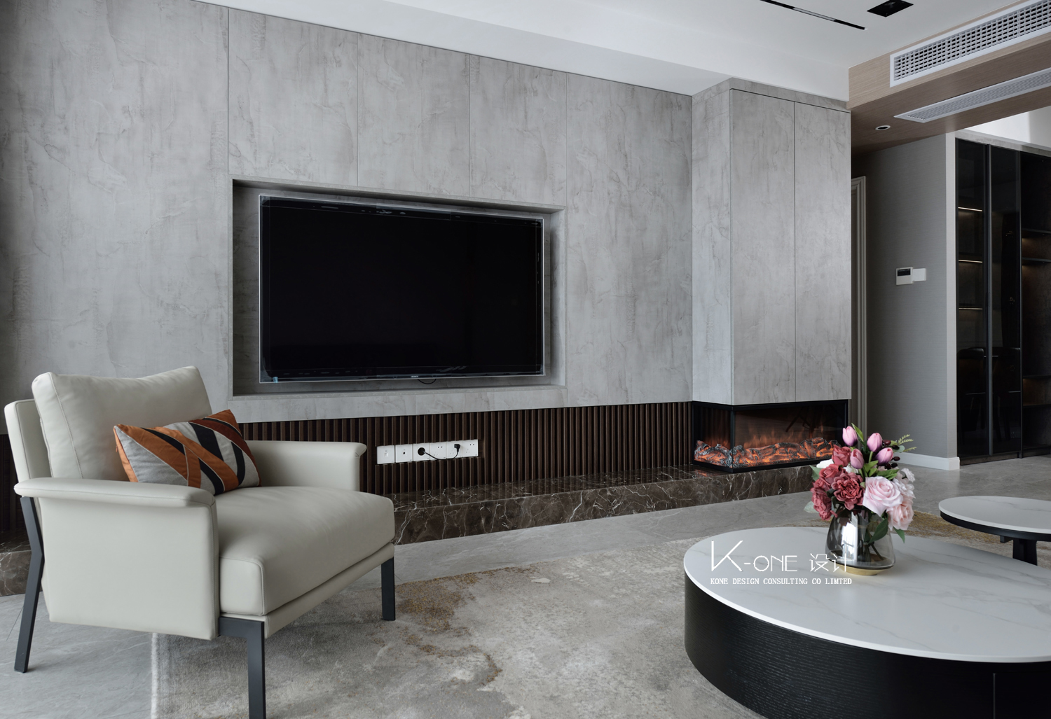 简约水泥灰,打造 152 平米现代精致生活空间-12