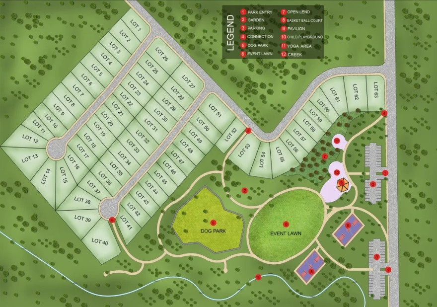 Master Plan Rendering for Landscape Design | The 2D3D Floor Plan Company-13