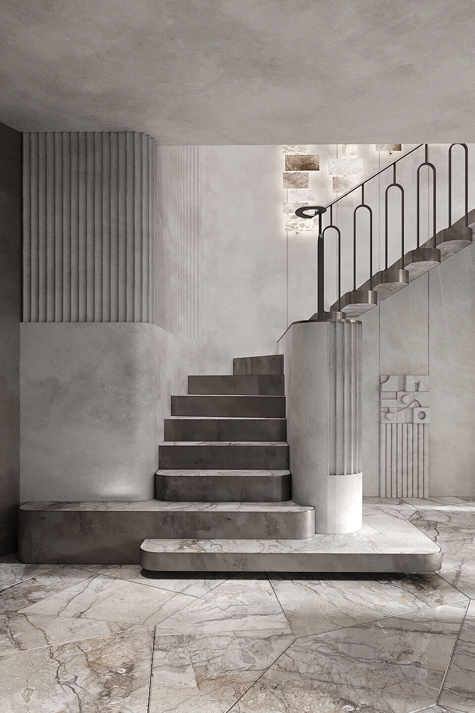 乌克兰极简黑公寓丨乌克兰基辅丨IQOSA-23