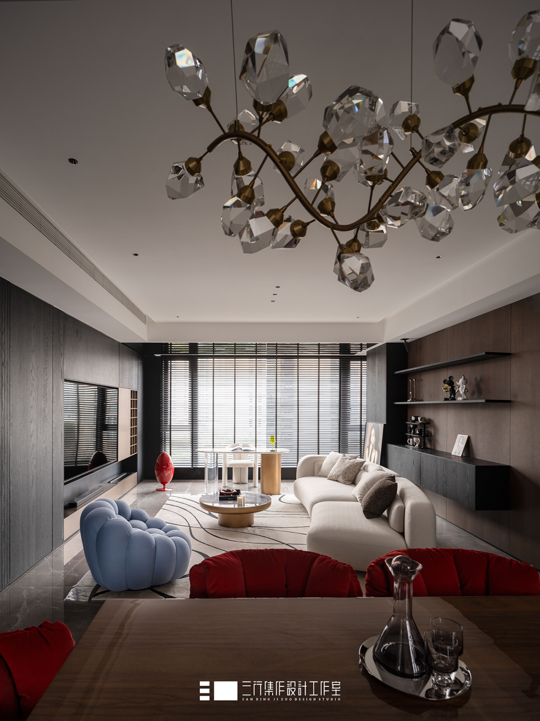 黑金焕境·奢意天成丨三行集作设计工作室-0